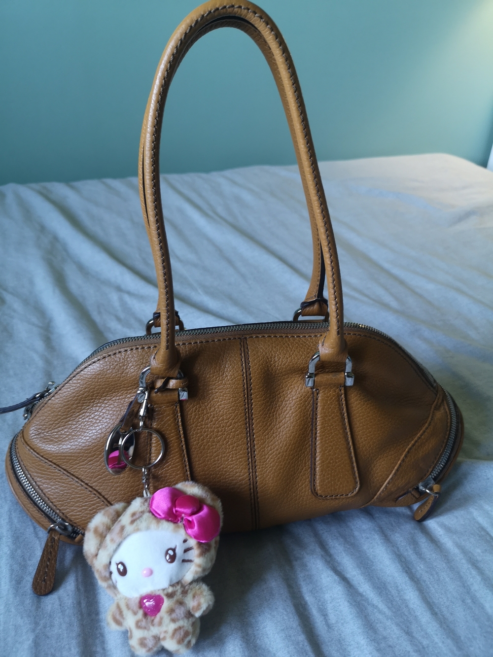 Tous Tan Leather Satchel Handbag - Tan